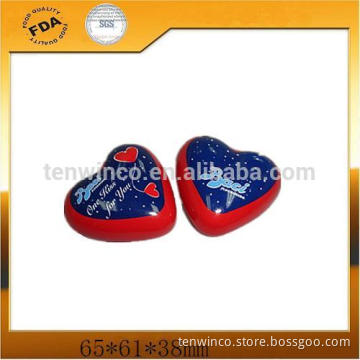 Heart-shaped Chocolate Tin Box Candy Tin Cans With Easy Open Lid